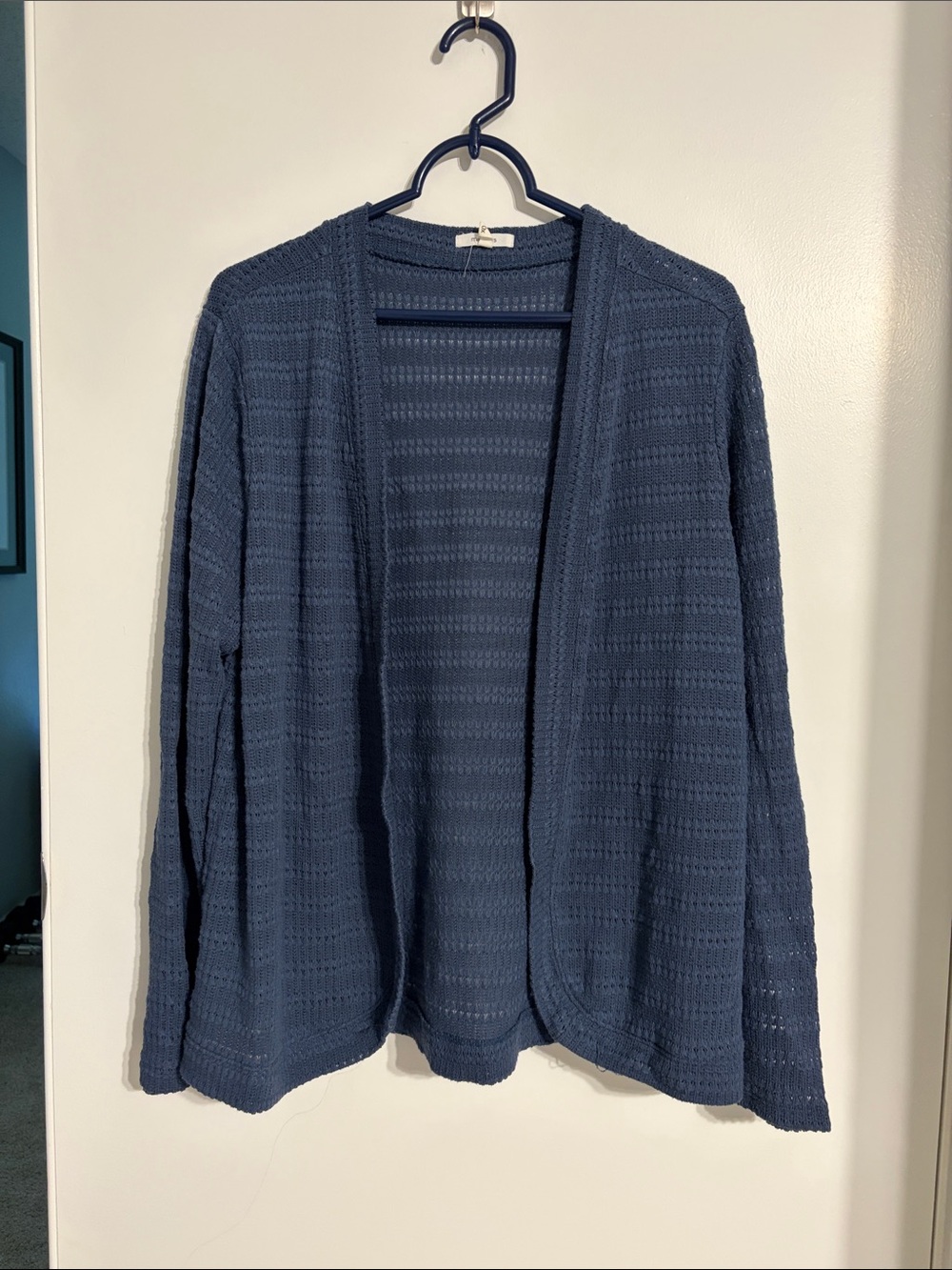 Maurices Open-Front Knit Cardigan - Navy Blue